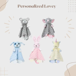 Personalized Baby Lovey by EverLee Creations, children's boutique clothing detail photo 3