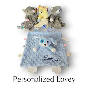 Personalized Baby Lovey by EverLee Creations, children's boutique clothing detail photo 5