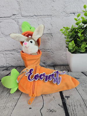 Personalized Bunny Rabbit Key Chain by EverLee Creations, Southern home decor detail photo 2