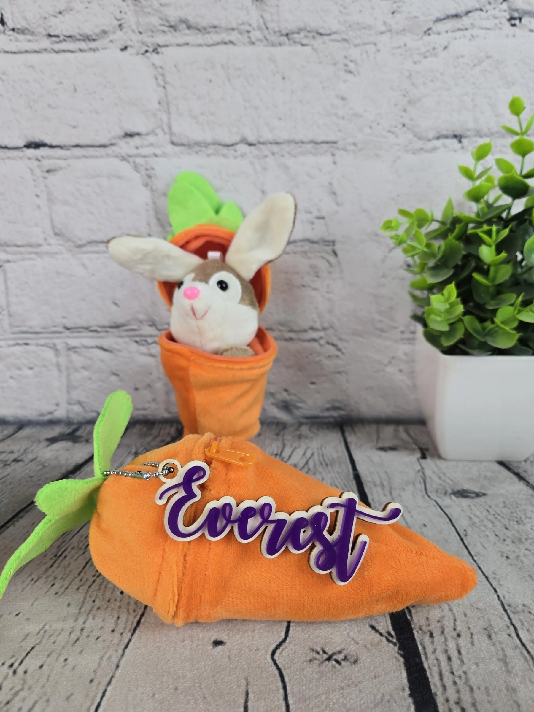 Personalized Bunny Rabbit Key Chain by EverLee Creations, Southern home decor detail photo 5