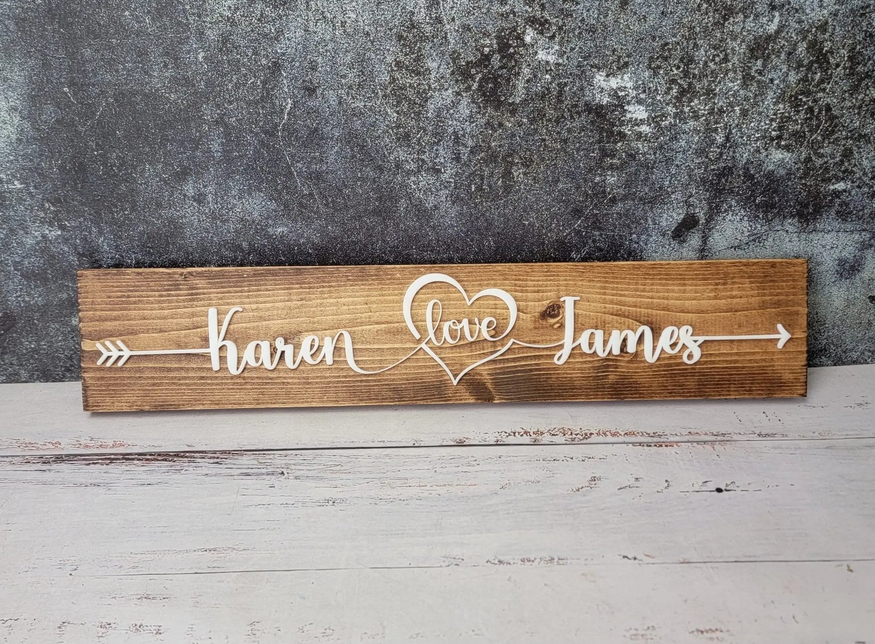 Personalized Couples Name Pallet Sign by EverLee Creations, Southern home decor main product photo