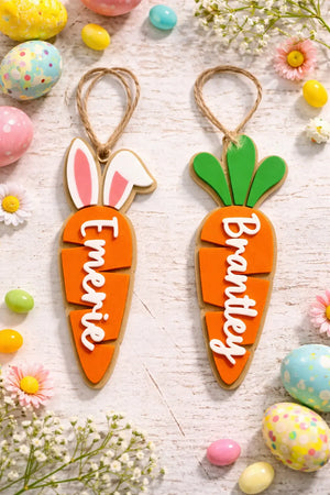 Personalized Easter Basket Tag by Southern Backroad Tees LLC, graphic tee detail photo 2