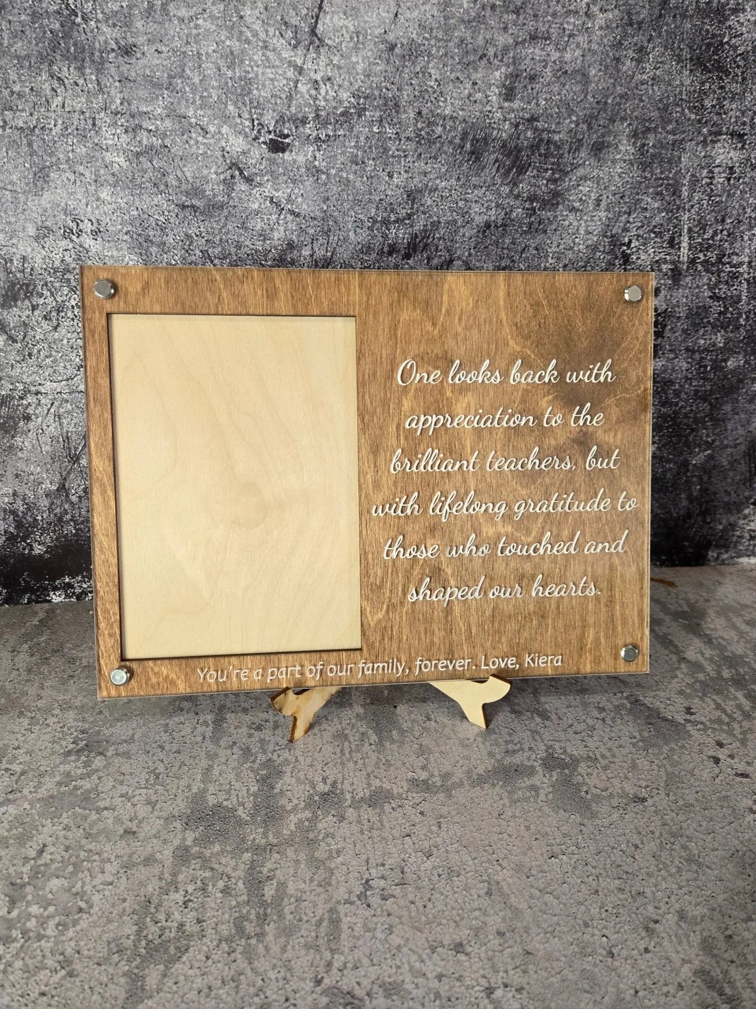 Personalized Engraved Picture Frame- Personalize With Your Favorite Quote or Personal Message EverLee Creations