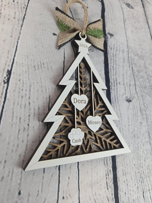 Personalized Family Tree Ornament by EverLee Creations, Southern home decor detail photo 3