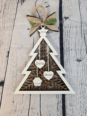 Personalized Family Tree Ornament by EverLee Creations, Southern home decor detail photo 4