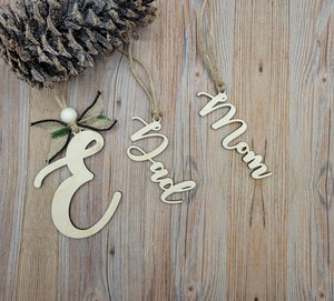 Personalized Name Stocking Tag by EverLee Creations, ornament main product photo