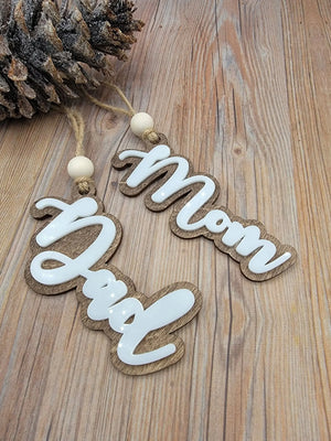 Personalized Stocking Tag Ornament,Personalized Christmas Stocking Tag- Family Names by EverLee Creations, Southern home decor main product photo