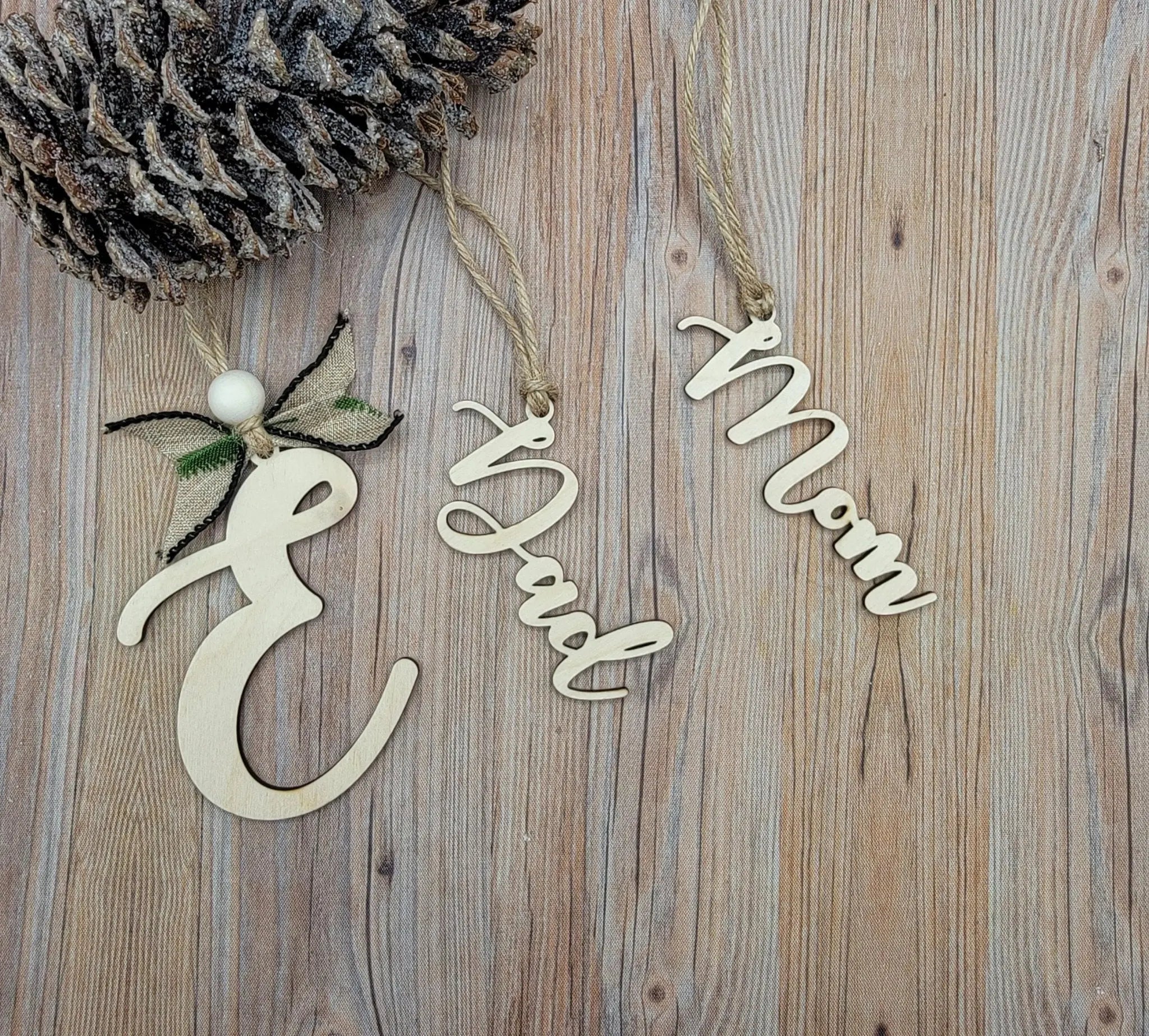 Personalized Stocking Tag Ornament,Personalized Christmas Stocking Tag- Family Names EverLee Creations