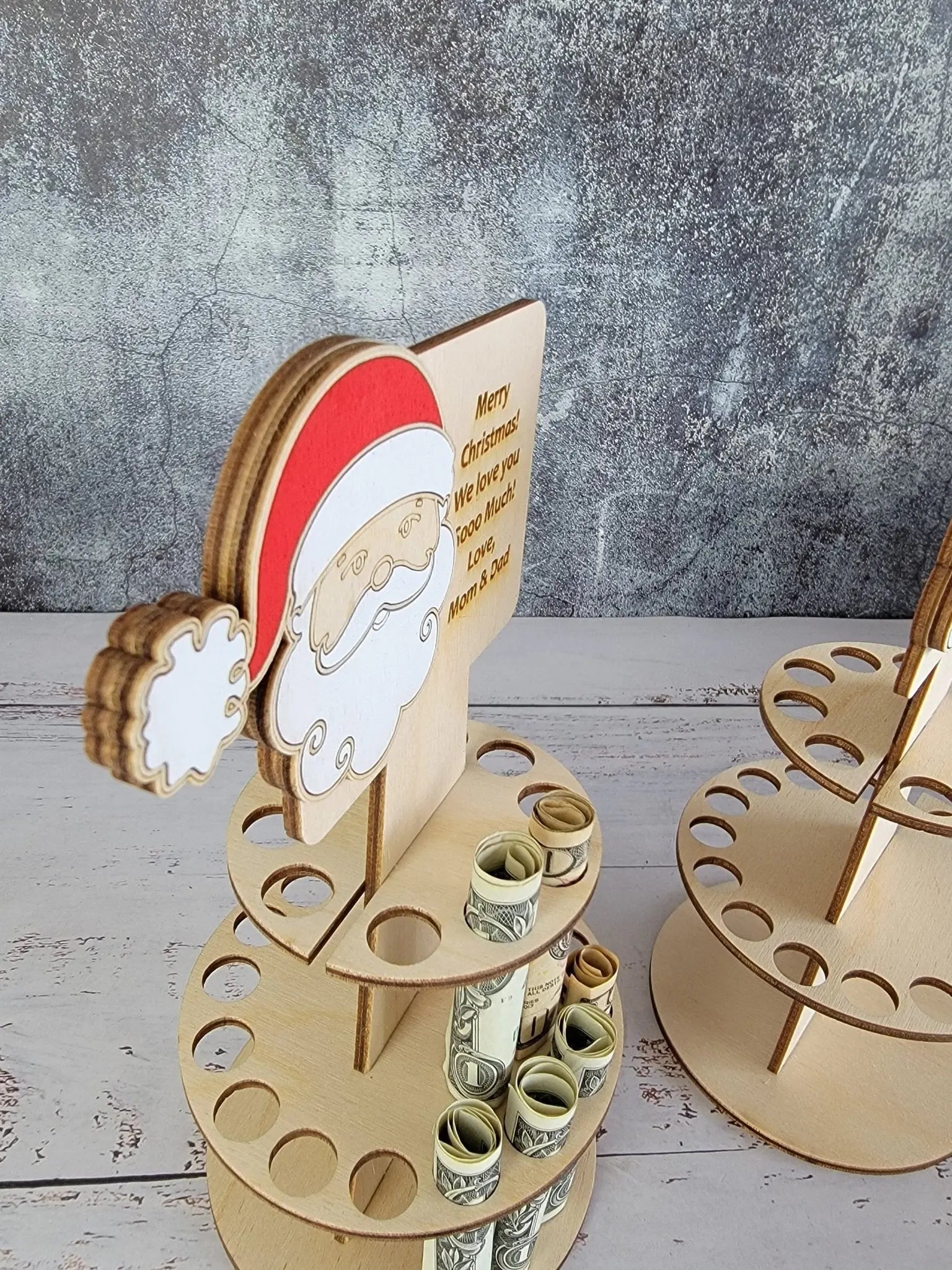 Personalized Tiered Christmas Money Cake by EverLee Creations, greeting & note cards detail photo 2