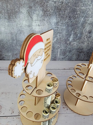 Personalized Tiered Christmas Money Cake by EverLee Creations, greeting & note cards detail photo 2