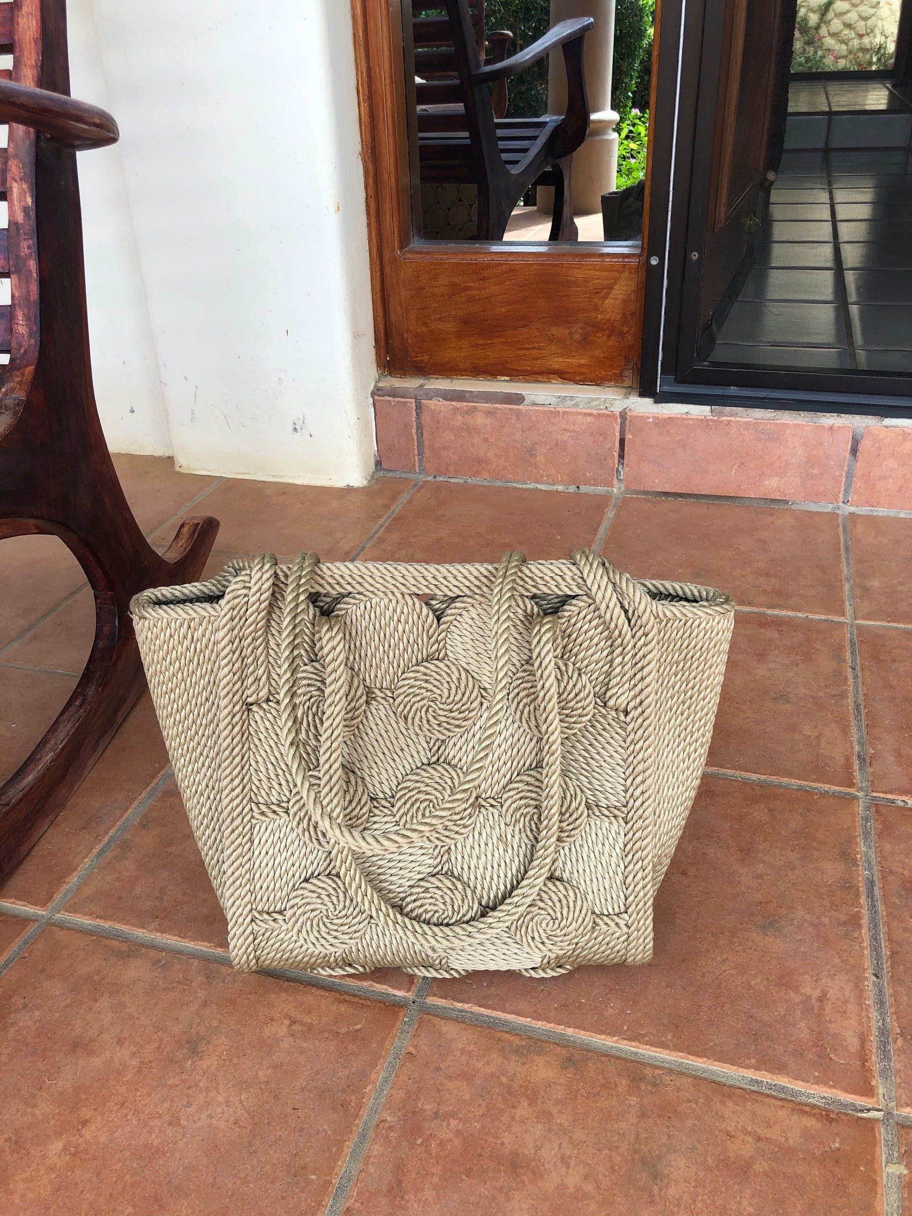 A-Series Woven Rope Purse handwoven rope bag by Nomadic State of Mind