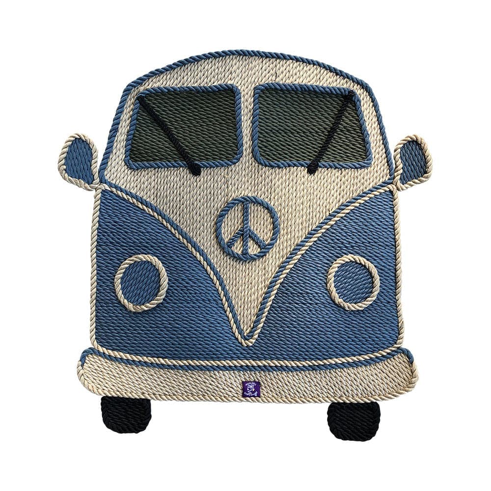 VW Bus Rope Art handcrafted rope art by Nomadic State of Mind