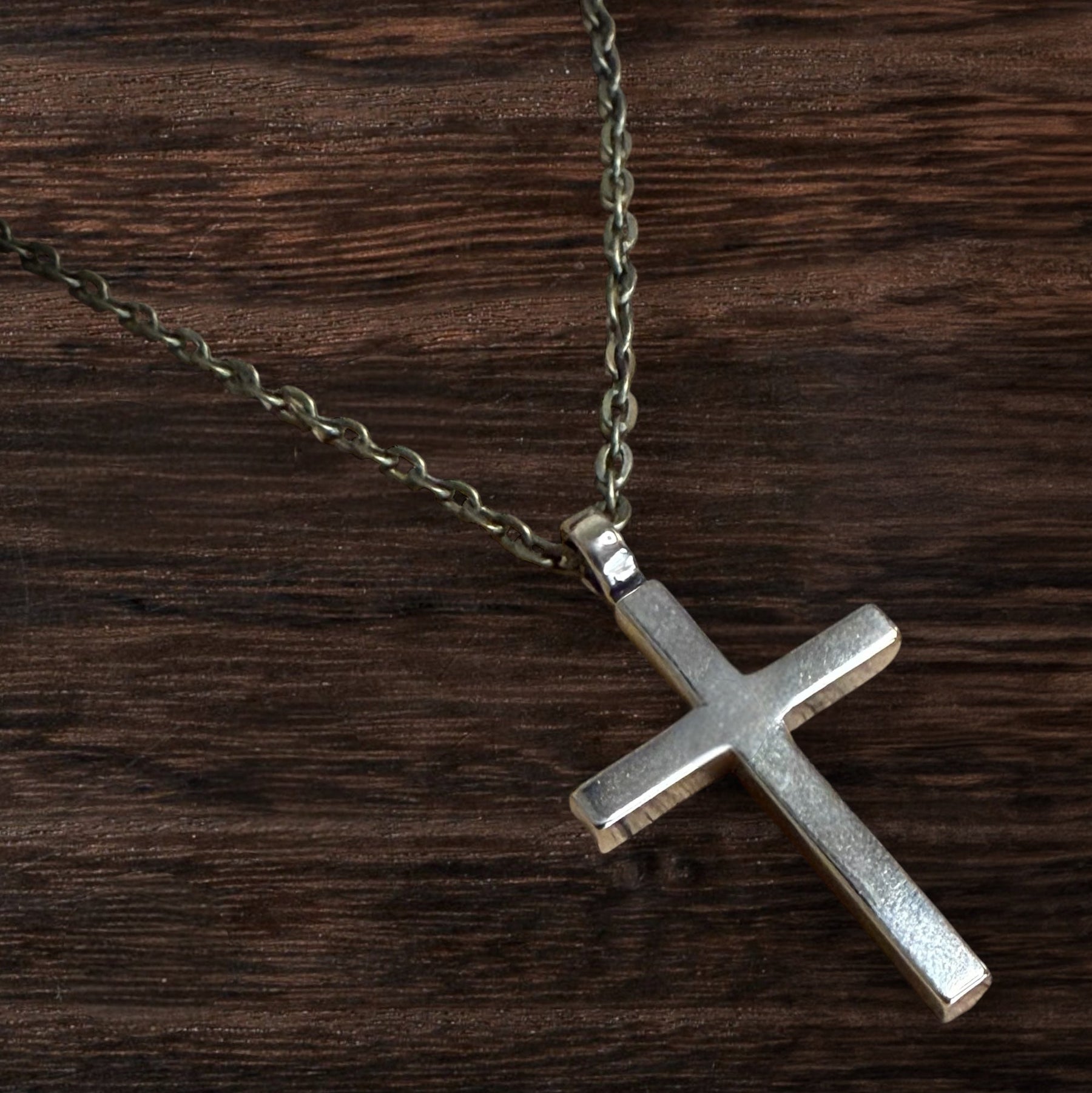 FAITH Classic Cross Necklace - Bronze by Forged By Fire — view 4 of 8
