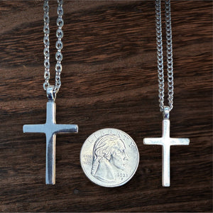 FAITH Classic Cross Necklace - Sterling Silver by Forged By Fire — view 13 of 14