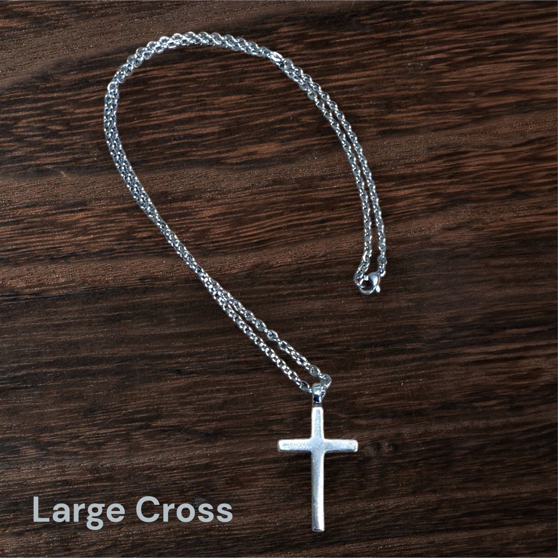 FAITH Classic Cross Necklace - Sterling Silver by Forged By Fire — view 8 of 14