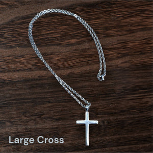 FAITH Classic Cross Necklace - Sterling Silver by Forged By Fire — view 8 of 14