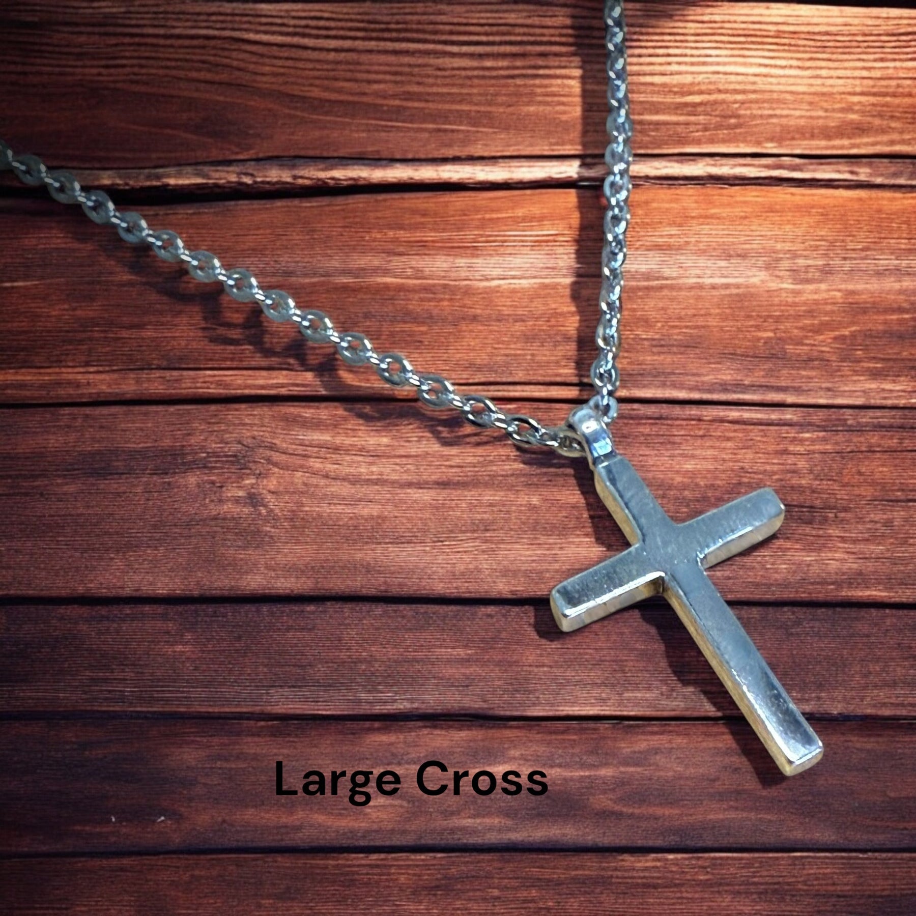 FAITH Classic Cross Necklace - Sterling Silver by Forged By Fire — view 9 of 14