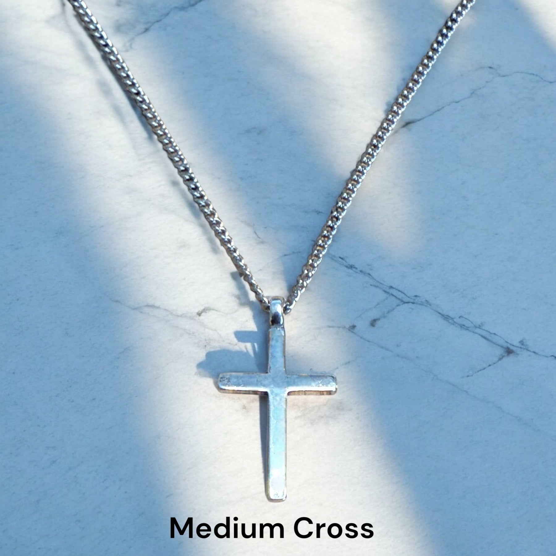 FAITH Classic Cross Necklace - Sterling Silver by Forged By Fire — view 10 of 14