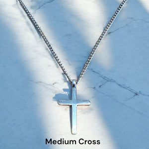 FAITH Classic Cross Necklace - Sterling Silver by Forged By Fire — view 10 of 14