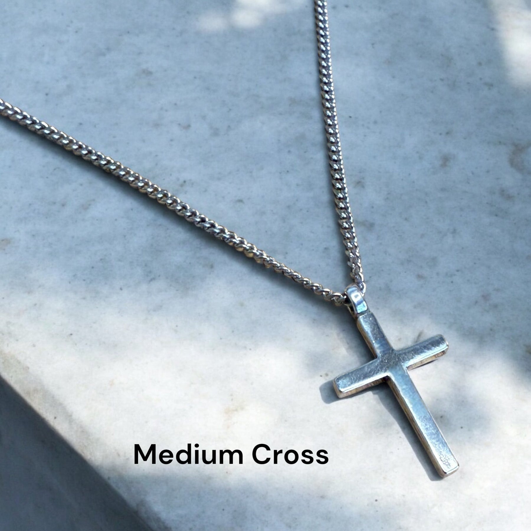 FAITH Classic Cross Necklace - Sterling Silver by Forged By Fire — view 12 of 14