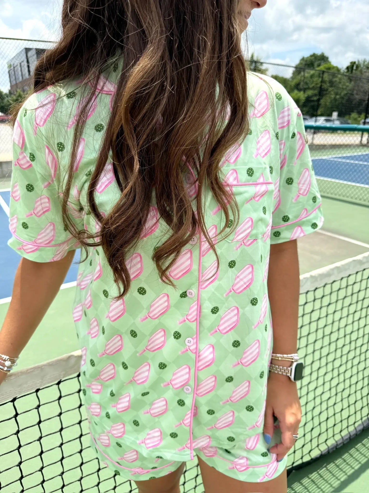 Pickleball - Short Pajama Set by KenzKustomz, Southern food gift detail photo 2