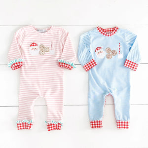 Pink Cookies For Santa Romper by Seven Lantern Lane, Southern lifestyle apparel detail photo 8