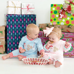 Pink Cookies For Santa Romper by Seven Lantern Lane, Southern lifestyle apparel detail photo 9