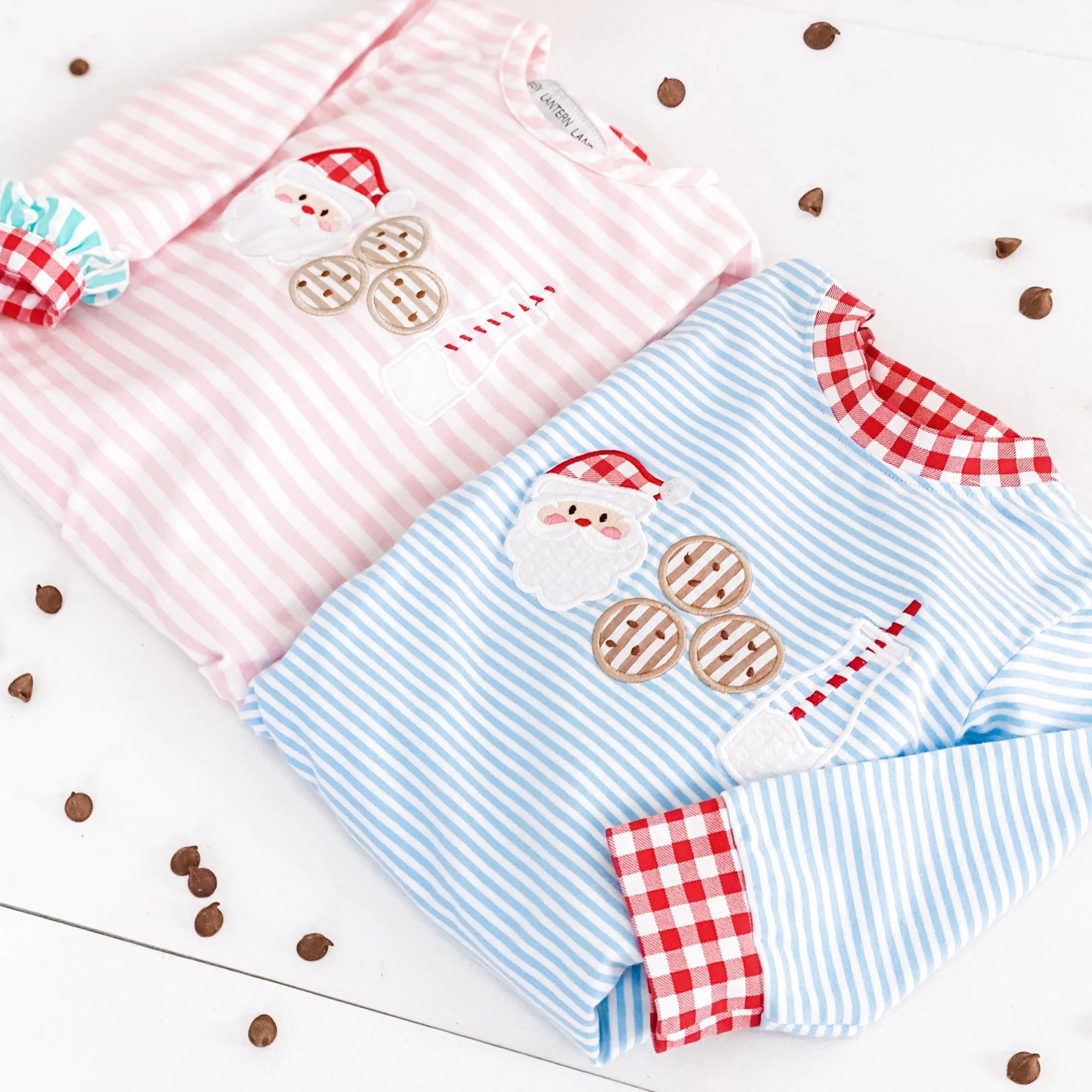 Pink Cookies For Santa Romper by Seven Lantern Lane, Southern lifestyle apparel detail photo 12