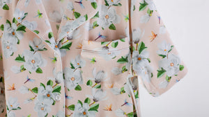 Pink Magnolia Women's Organic Cotton Pajama by Nola Tawk, Southern food gift detail photo 5