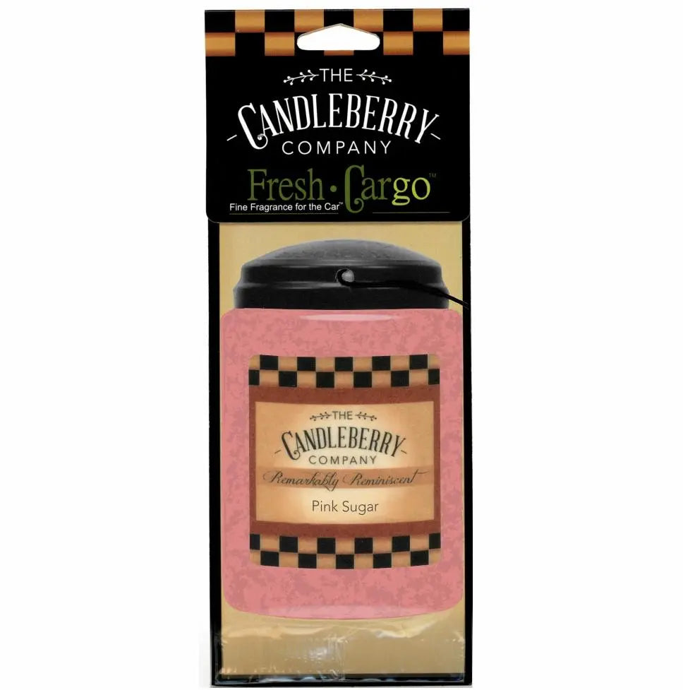Pink Sugar™- "Fresh Cargo"®, Scent for the Car (2-PACK) (Collective) The Candleberry® Candle Company