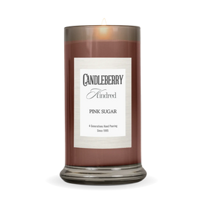 Pink Sugar™, Kindred, Large Jar Candle (Collective) by The Candleberry® Candle Company, scented candle detail photo 2