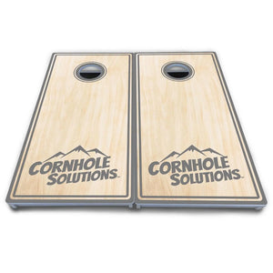 Pinstripe CS Logo Cornhole Boards - All Weather Series by Cornhole Solutions, custom cornhole board detail photo 8