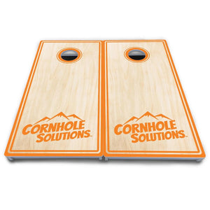 Pinstripe CS Logo Cornhole Boards - All Weather Series by Cornhole Solutions, custom cornhole board detail photo 9