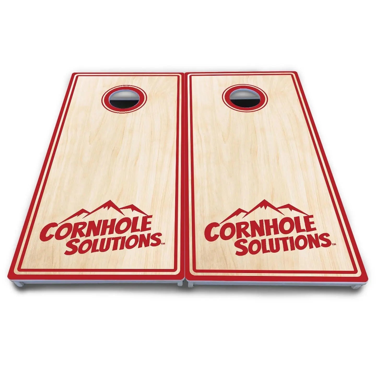 Pinstripe CS Logo Cornhole Boards - All Weather Series by Cornhole Solutions, custom cornhole board detail photo 12