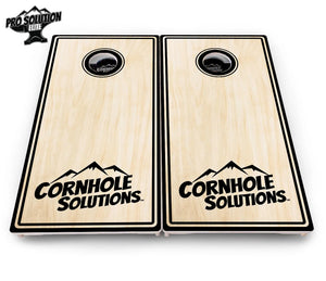 Pinstripe CS Logo Cornhole Boards - Pro Solution Elite Series by Cornhole Solutions, custom cornhole board detail photo 5