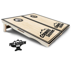 Pinstripe CS Logo Cornhole Boards - Pro Solution Elite Series by Cornhole Solutions, custom cornhole board detail photo 6