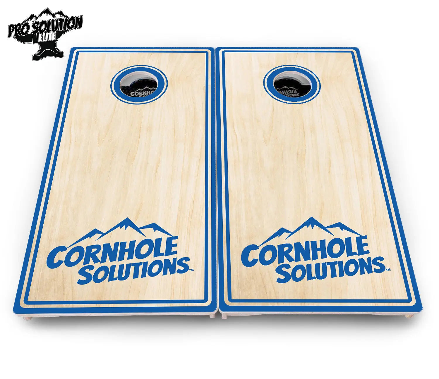 Pinstripe CS Logo Cornhole Boards - Pro Solution Elite Series by Cornhole Solutions, custom cornhole board detail photo 8