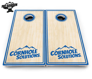 Pinstripe CS Logo Cornhole Boards - Pro Solution Elite Series by Cornhole Solutions, custom cornhole board detail photo 8