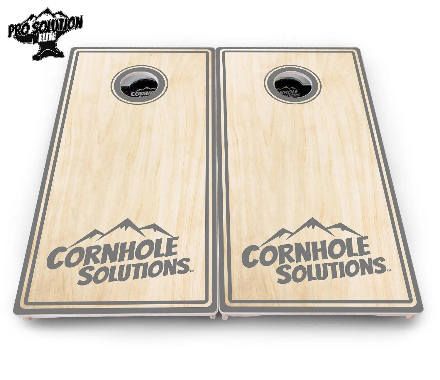 Pinstripe CS Logo Cornhole Boards - Pro Solution Elite Series by Cornhole Solutions, custom cornhole board detail photo 12
