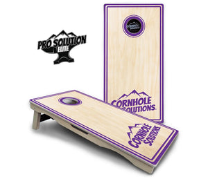 Pinstripe CS Logo Cornhole Boards - Pro Solution Elite Series by Cornhole Solutions, custom cornhole board detail photo 17