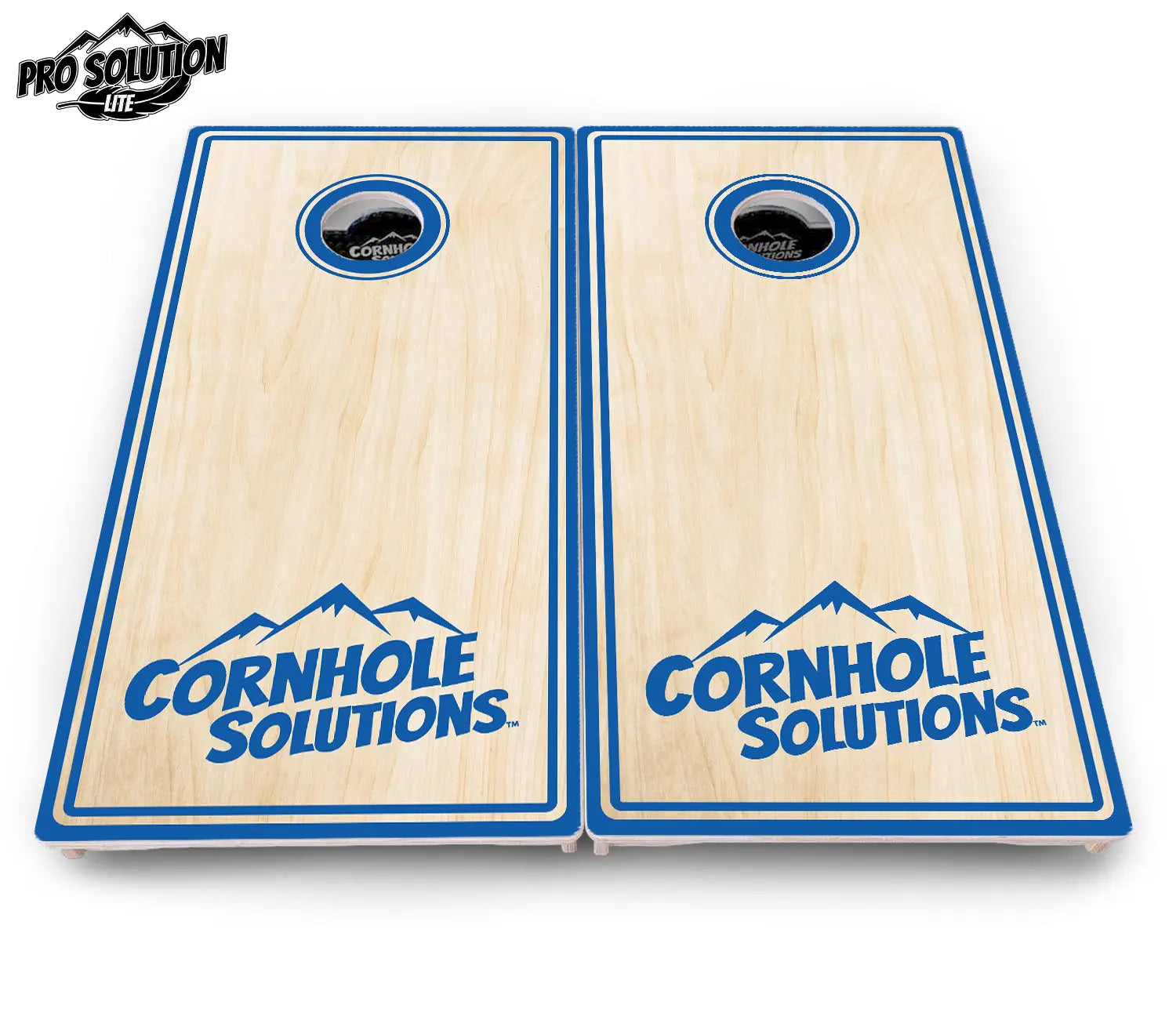Pinstripe CS Logo Cornhole Boards - Pro Solution Lite Series by Cornhole Solutions, custom cornhole board detail photo 7
