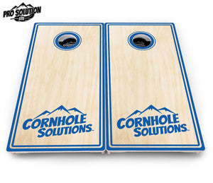 Pinstripe CS Logo Cornhole Boards - Pro Solution Lite Series by Cornhole Solutions, custom cornhole board detail photo 7
