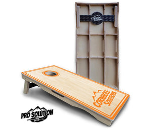 Pinstripe CS Logo Cornhole Boards - Pro Solution Lite Series by Cornhole Solutions, custom cornhole board detail photo 12