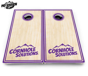 Pinstripe CS Logo Cornhole Boards - Pro Solution Lite Series by Cornhole Solutions, custom cornhole board detail photo 17