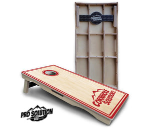 Pinstripe CS Logo Cornhole Boards - Pro Solution Lite Series by Cornhole Solutions, custom cornhole board detail photo 18