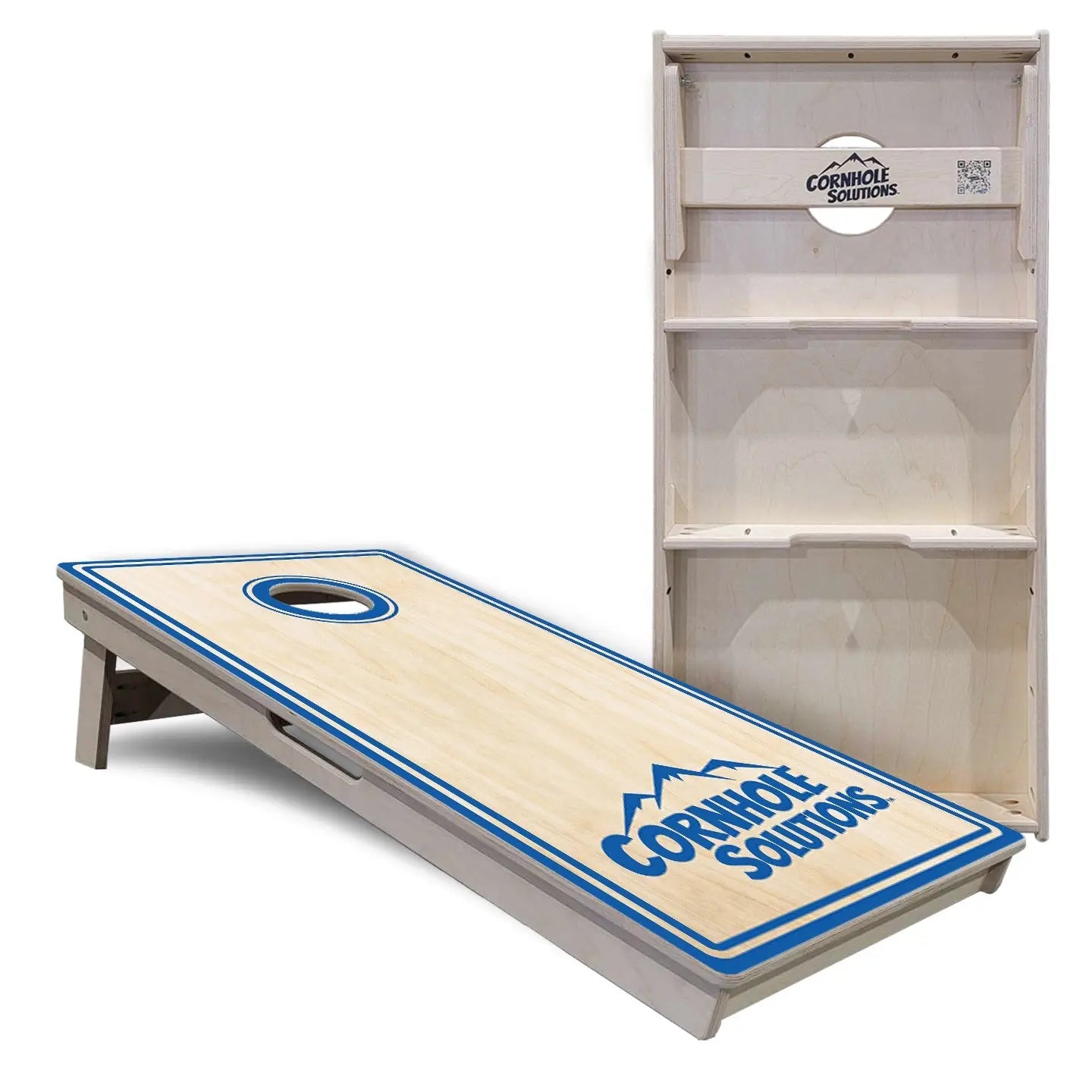 Pinstripe CS Logo Cornhole Boards - Professional Tournament Series by Cornhole Solutions, custom cornhole board detail photo 6