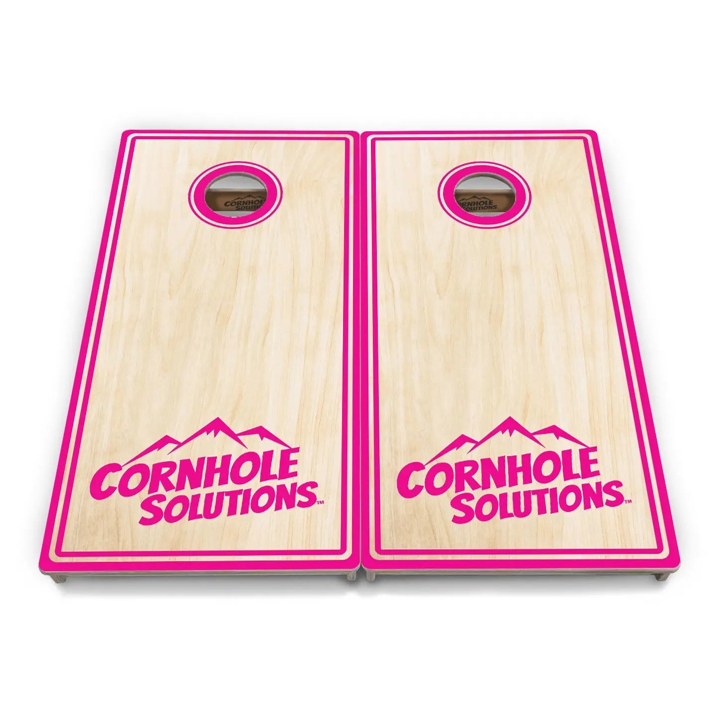 Pinstripe CS Logo Cornhole Boards - Professional Tournament Series by Cornhole Solutions, custom cornhole board detail photo 10