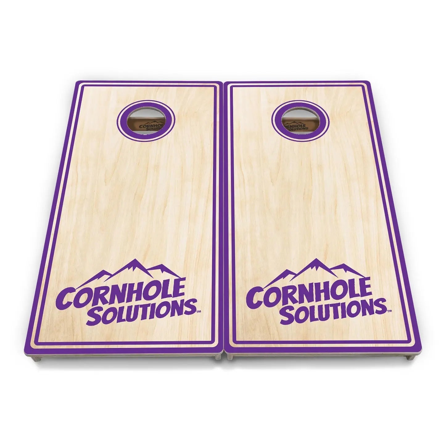 Pinstripe CS Logo Cornhole Boards - Professional Tournament Series by Cornhole Solutions, custom cornhole board detail photo 11
