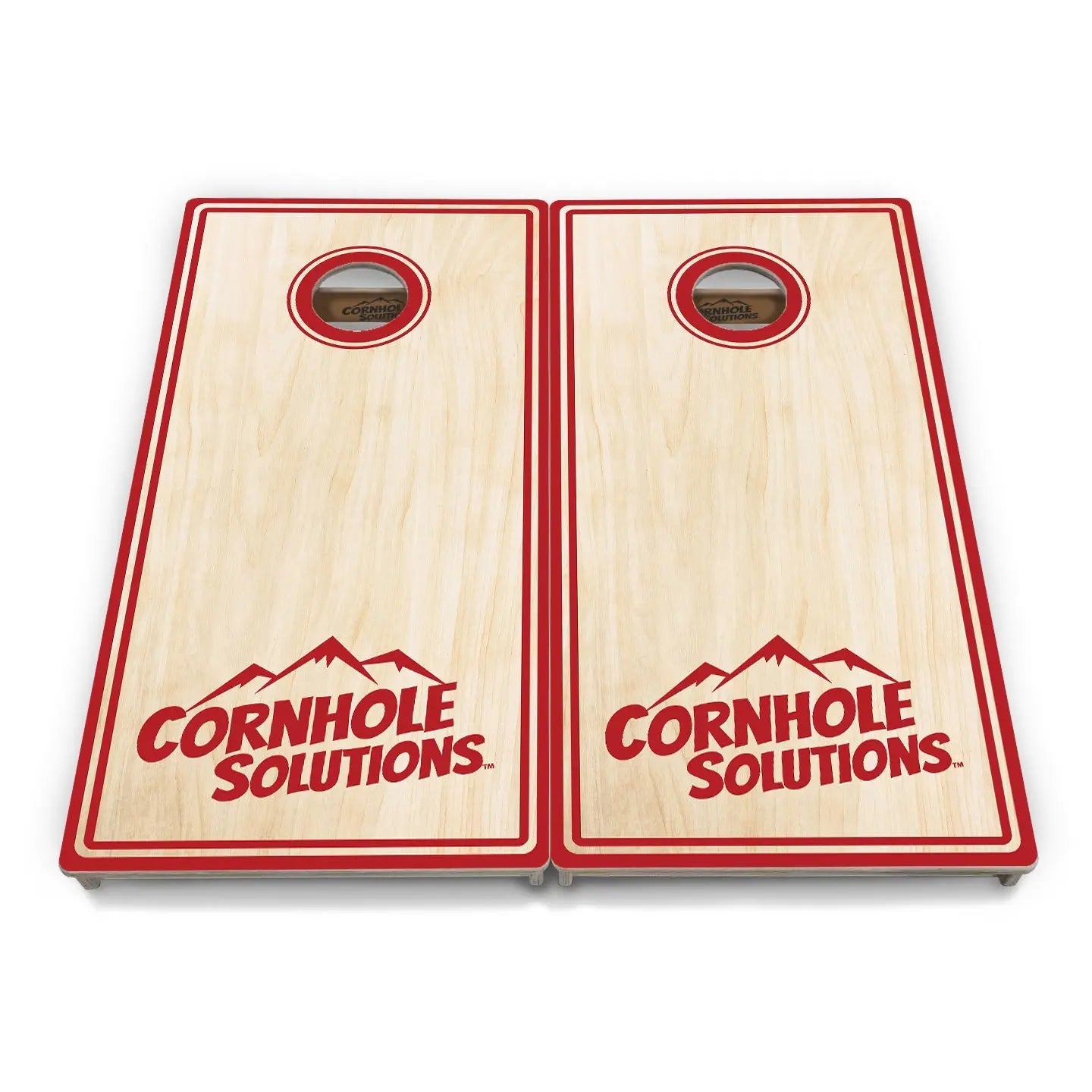 Pinstripe CS Logo Cornhole Boards - Professional Tournament Series by Cornhole Solutions, custom cornhole board detail photo 12