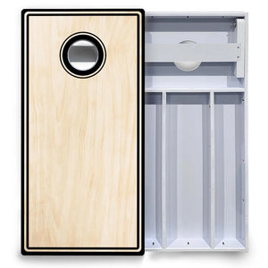 Pinstripe Cornhole Boards - All Weather Series by Cornhole Solutions, custom cornhole board detail photo 4
